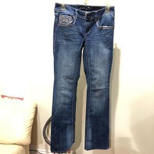 Inc denim women’s jeans boot leg regular fit sz 0